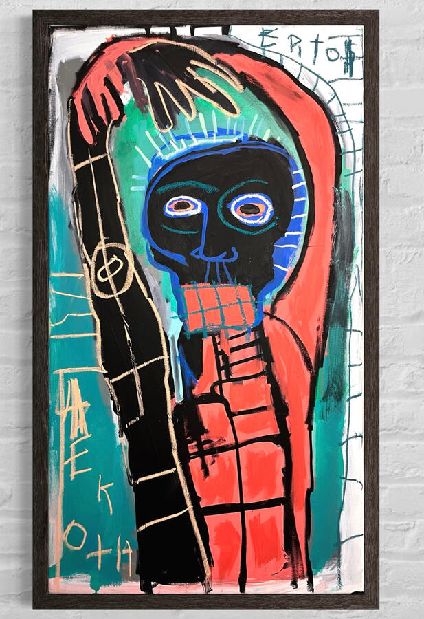ERGOT acrylic and oil pastel 20x36in.